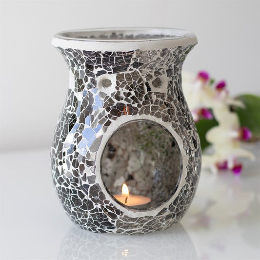 Large Crackle Burner Gunmetal
