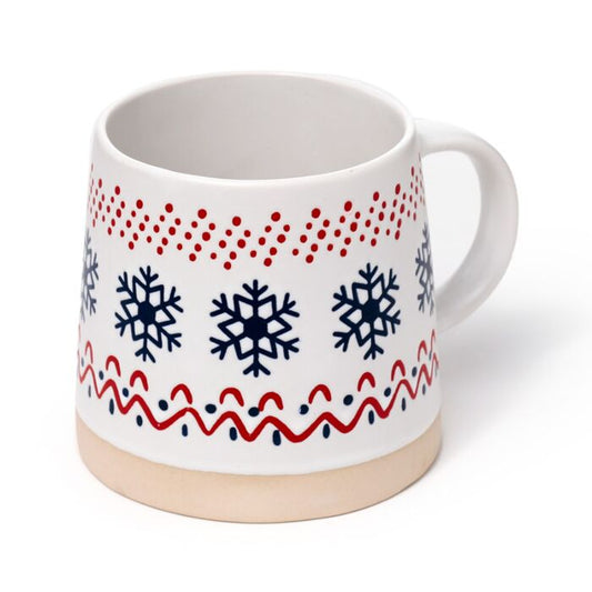 Snowflake Stoneware Mug