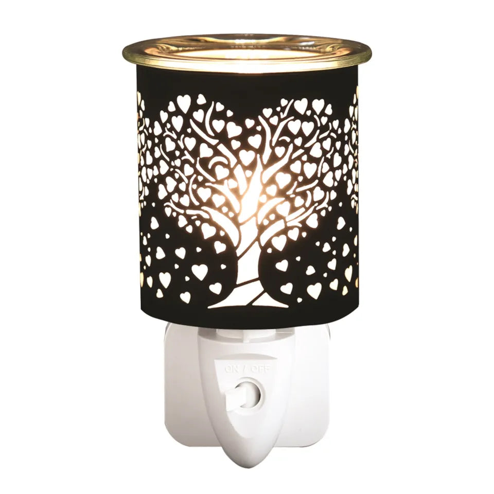 Heart Tree Plug In Black