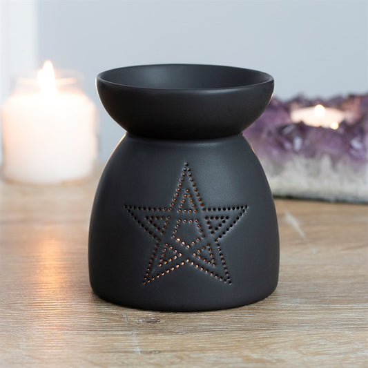 Black Dotted Pentagram Burner