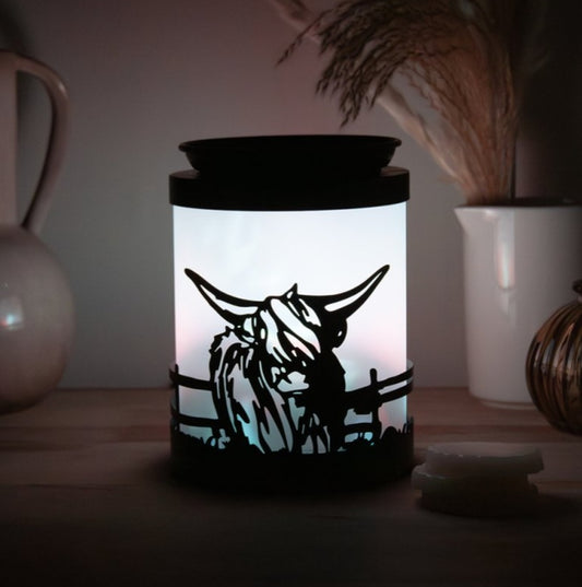 Colour Changing Highland Cow