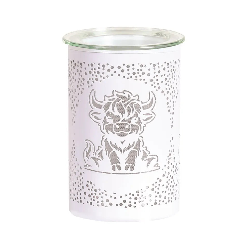 Highland Cow White LED Melter