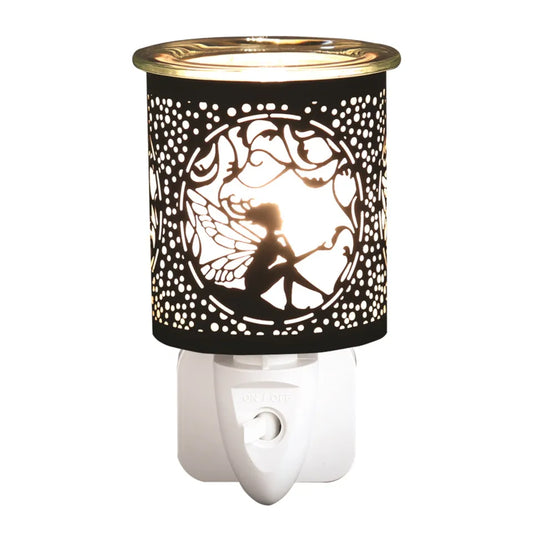Sitting Fairy Plug In Burner Black