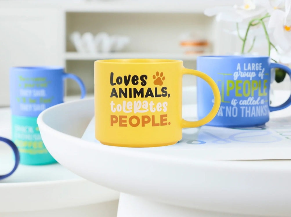 Loves Animals, Tolerates People Mug