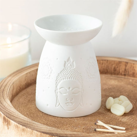 White Ceramic Buddha Burner