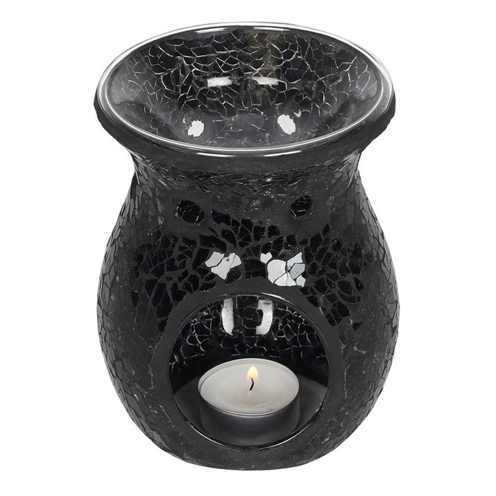 Large Crackle Burner Black