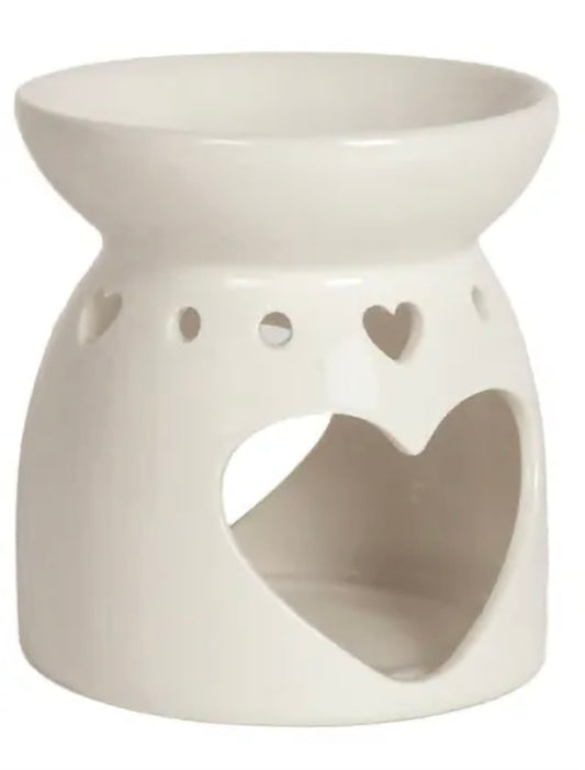 Heart Tealight Burner White