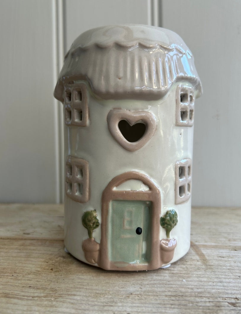Taupe Pottery Rustic House
