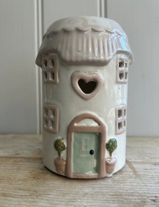Taupe Pottery Rustic House