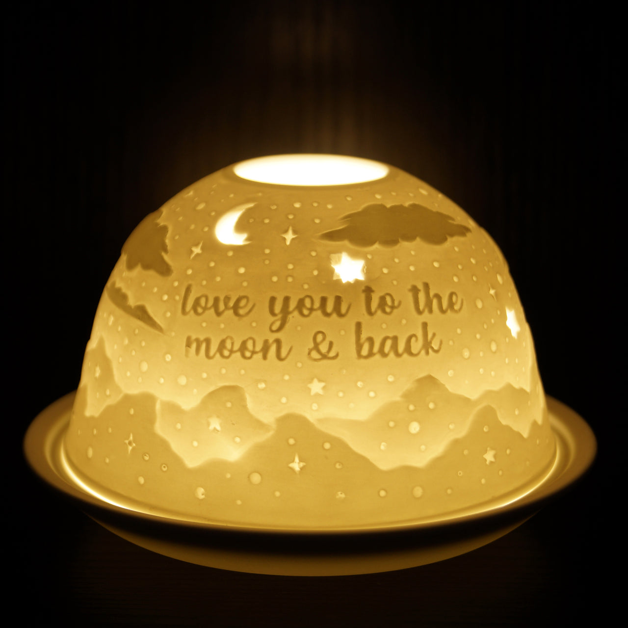 Moon & Back Tealight Dome