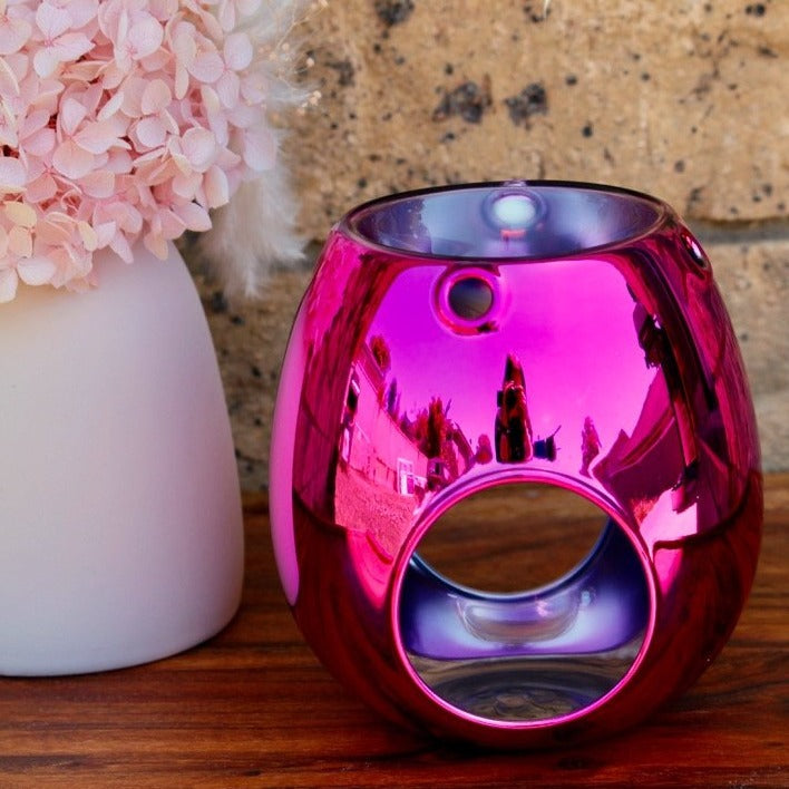 Glass Wax Burner Hot Pink