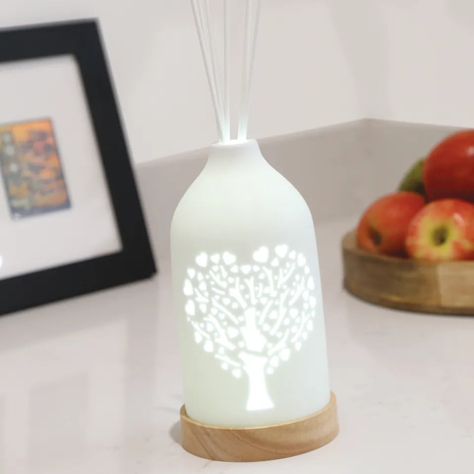 LED Reed Diffuser Heart Tree