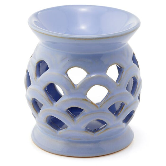 Scallop Cut out Ceramic Blue Burner