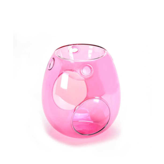 Glass Wax Burner Pearl Pink