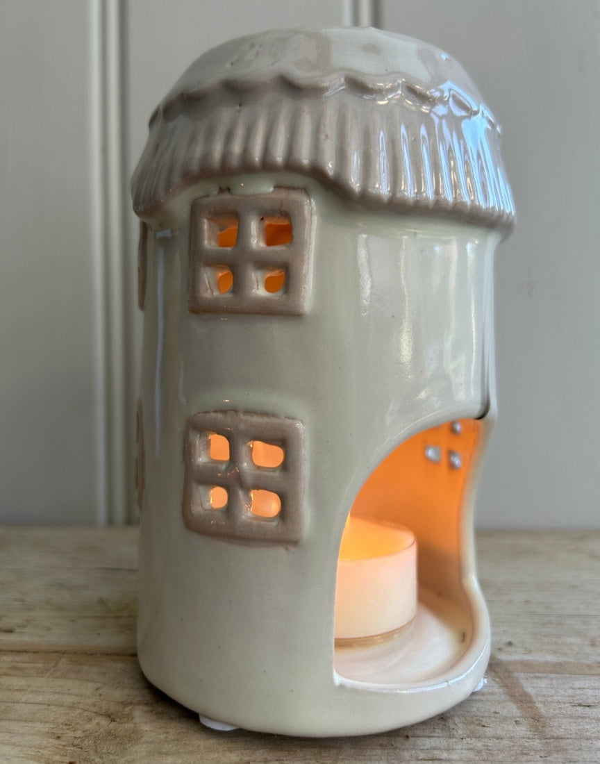Taupe Pottery Rustic House