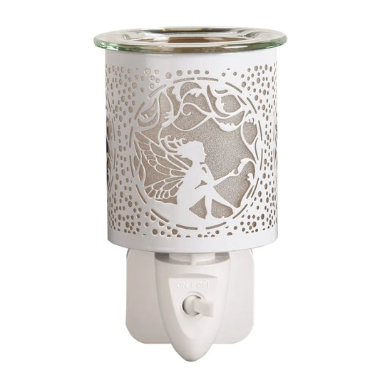 White Sitting Fairy Plug In