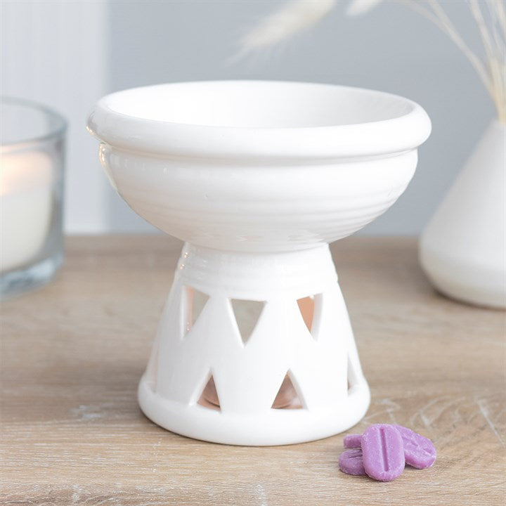 Off White Deep Bowl Burner