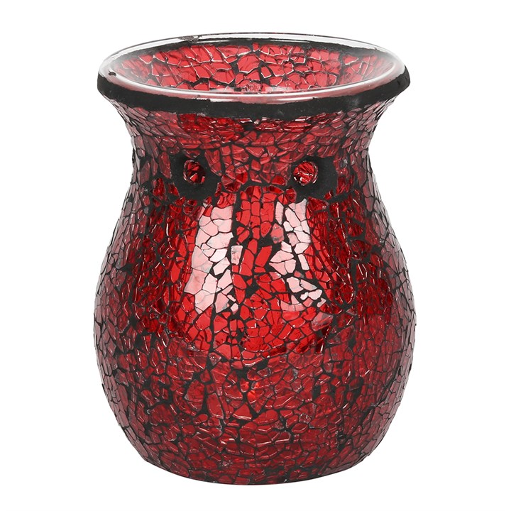 Large Crackle Burner Red