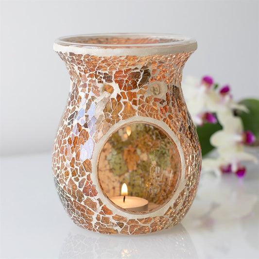 Large Crackle Burner Brown