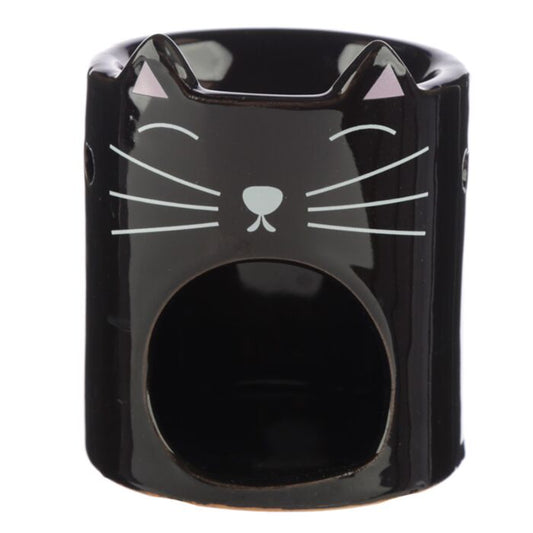 Feline Fine Black Cat Head Burner
