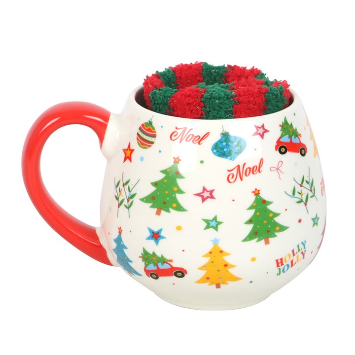 Christmas Mug with Socks